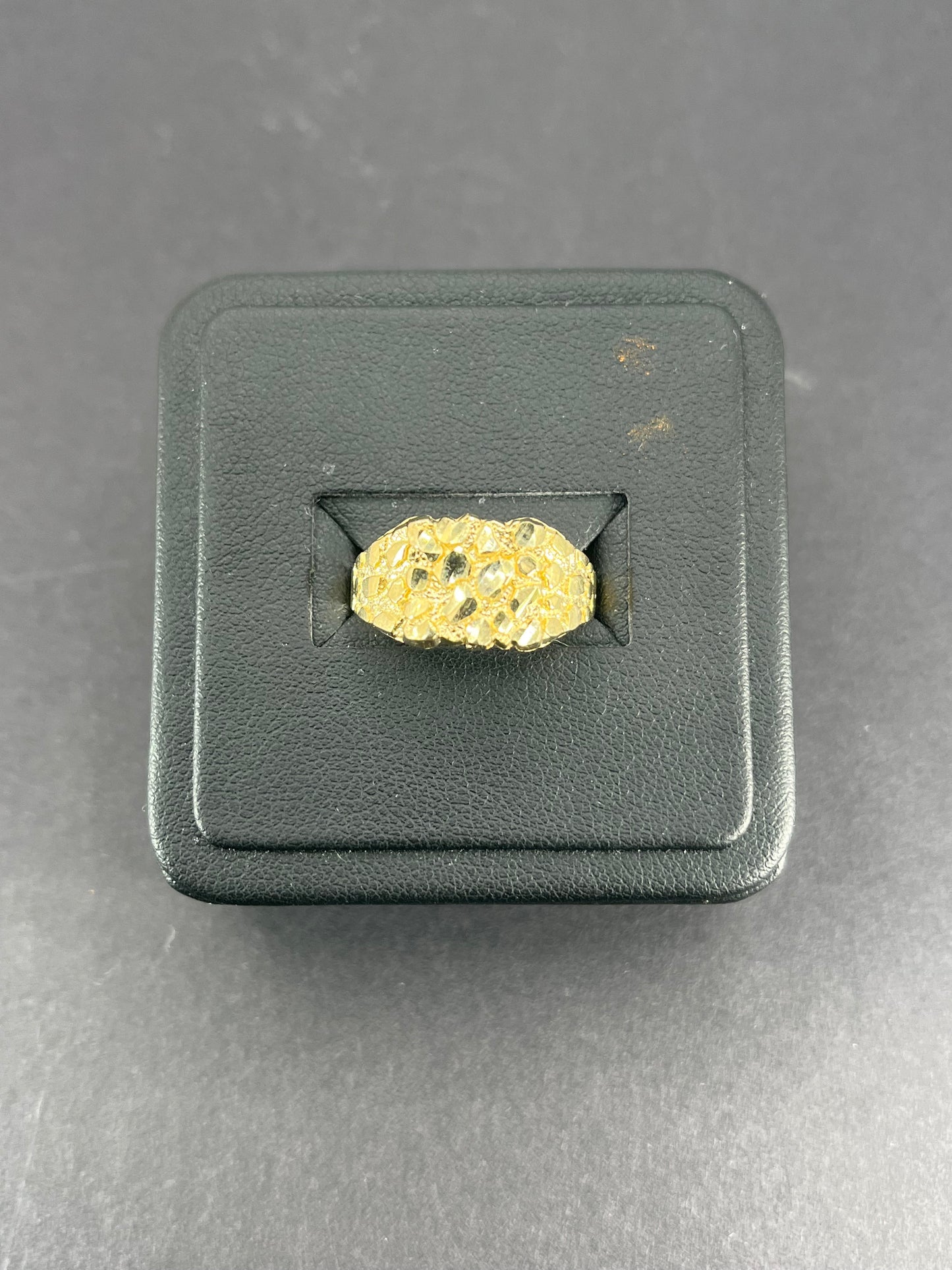 10K Gold Men's Nugget Ring