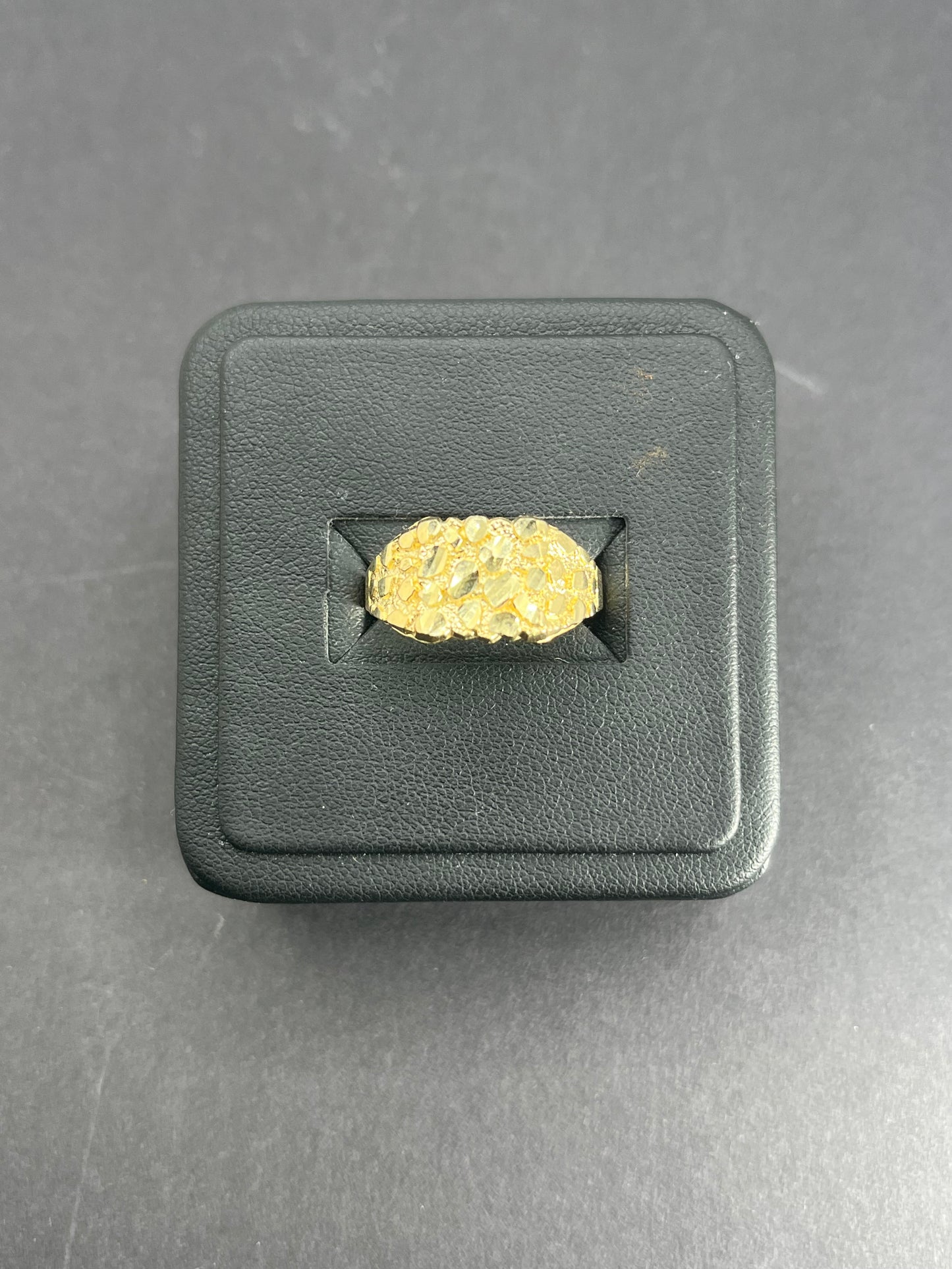 10K Gold Men's Nugget Ring