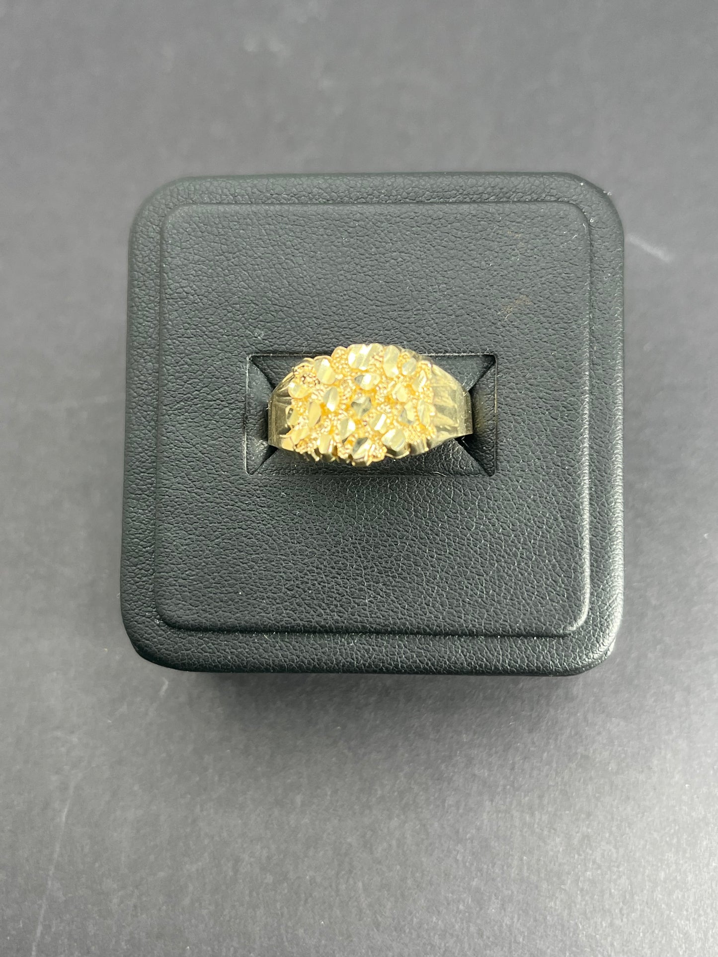 10K Gold Men's Nugget Ring