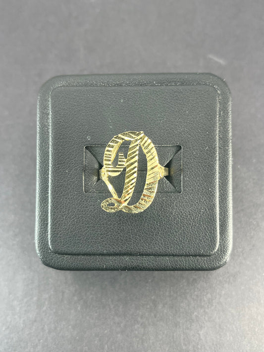 10K Gold Initial Ring